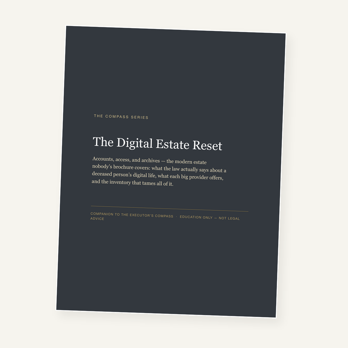 The Digital Estate Reset cover