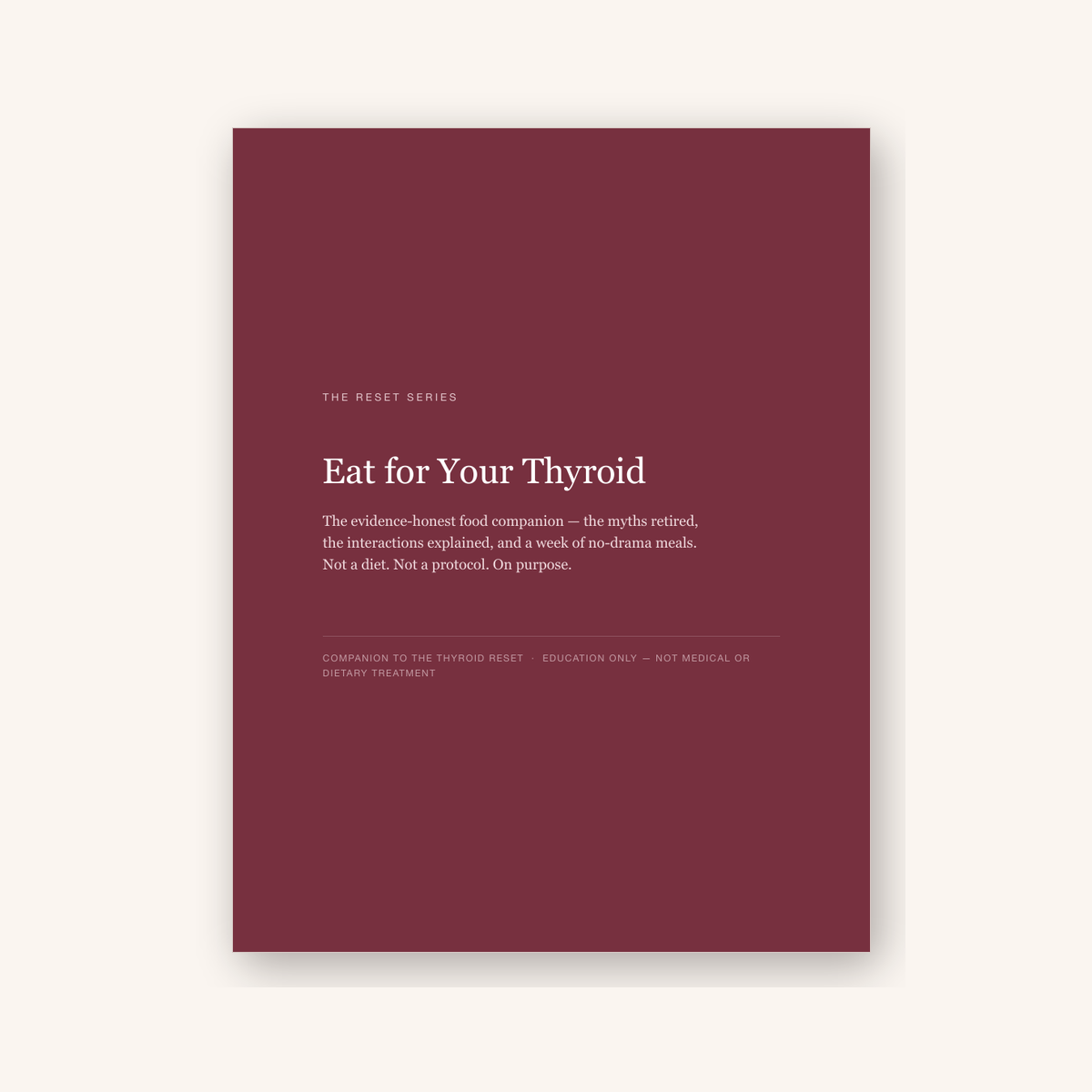 Eat for Your Thyroid cover