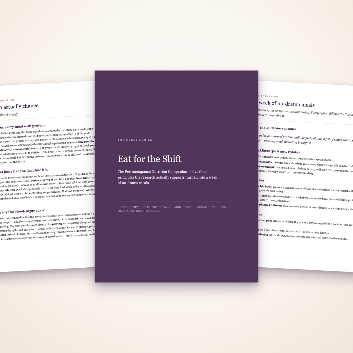 Eat for the Shift: The Perimenopause Nutrition Companion