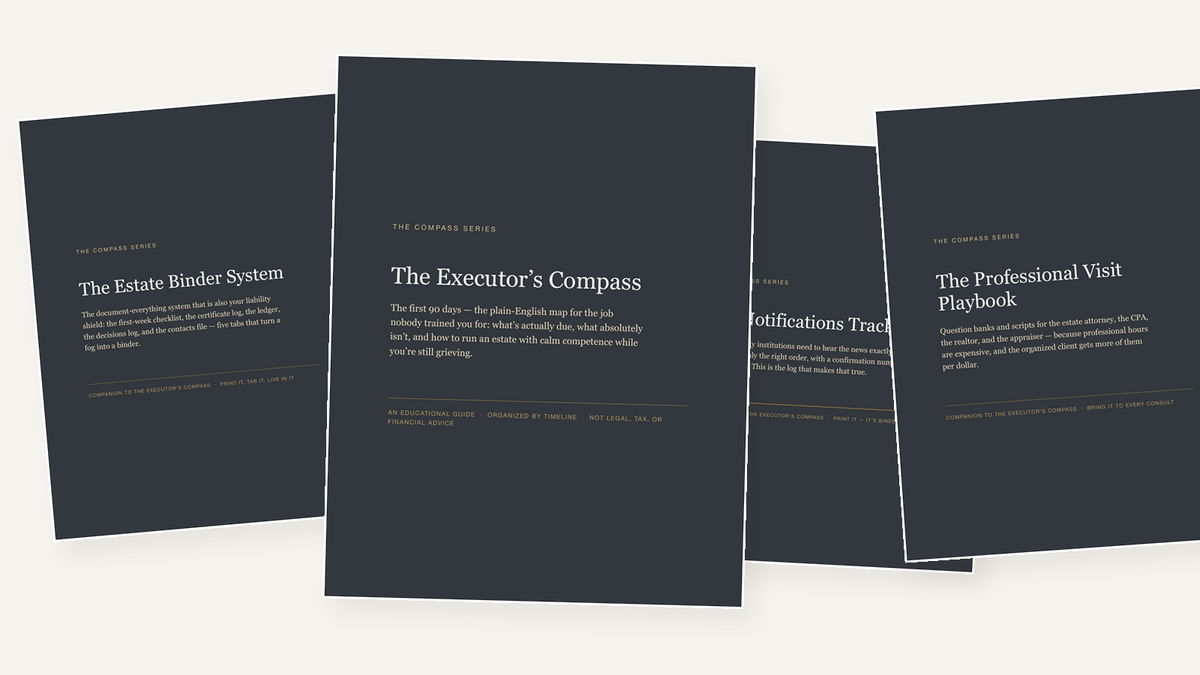 The Executor's Compass — four-PDF bundle