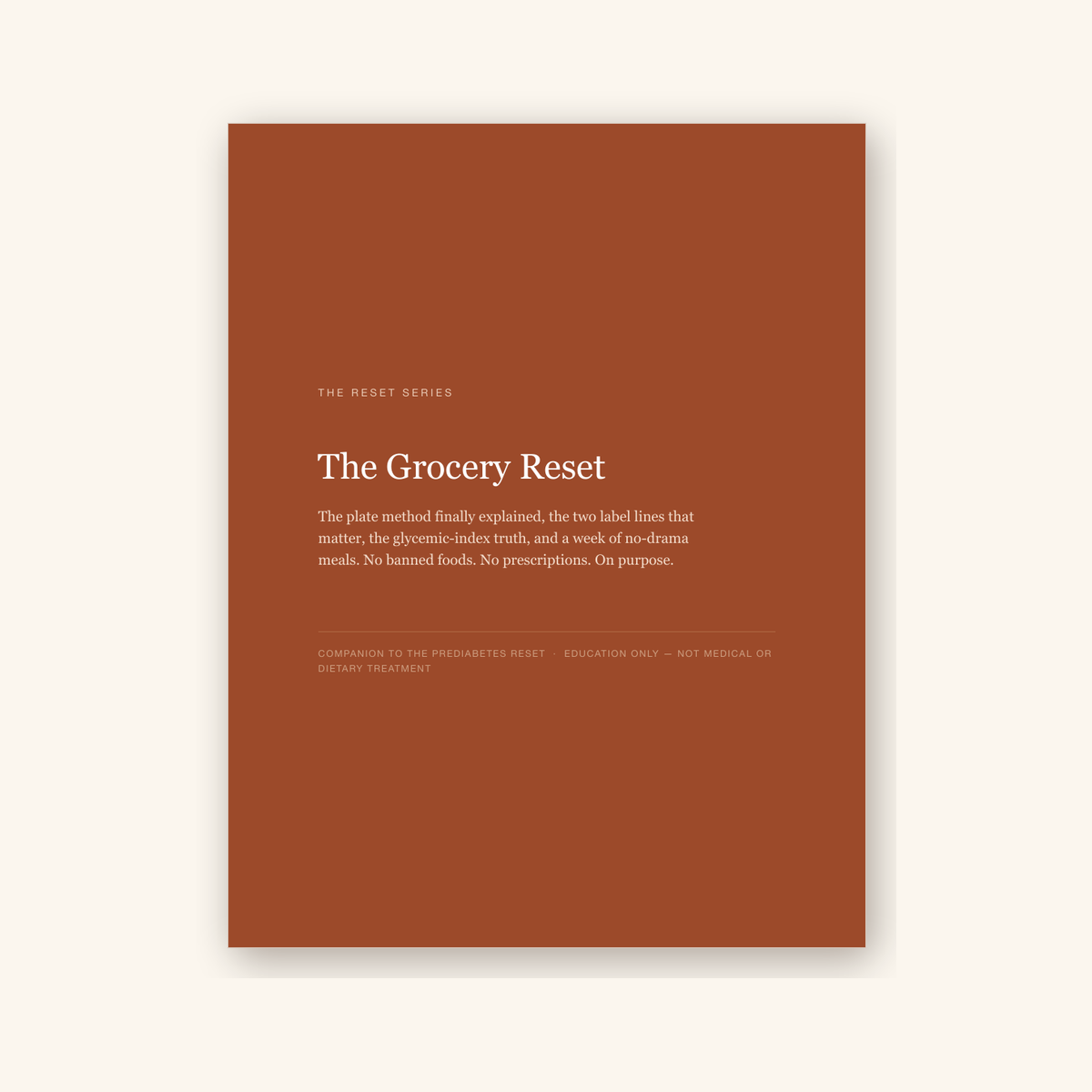 The Grocery Reset cover