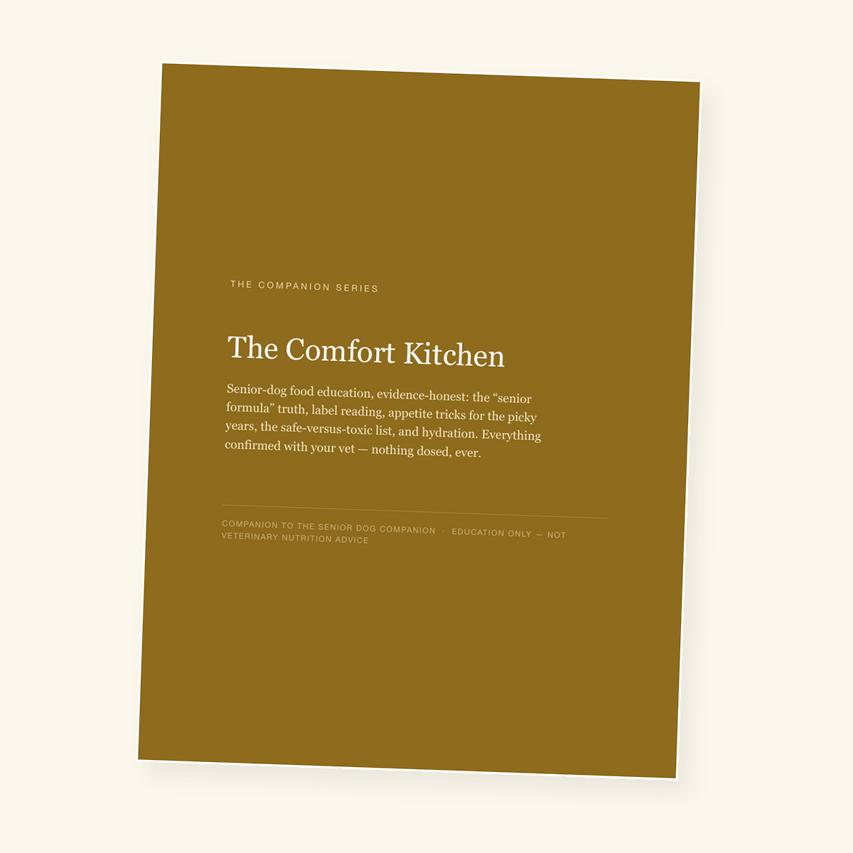 The Comfort Kitchen cover